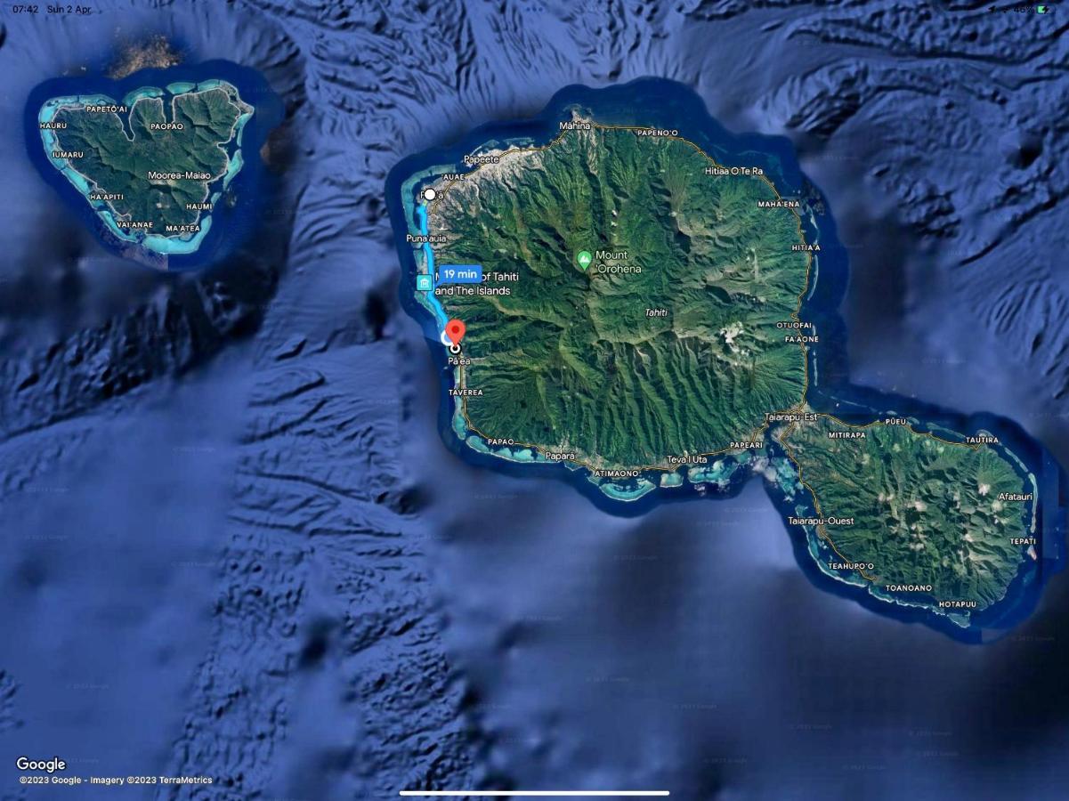 Superbe Bord De Mer, Acces Lagon Et Piscine Privee Paea Eksteriør billede